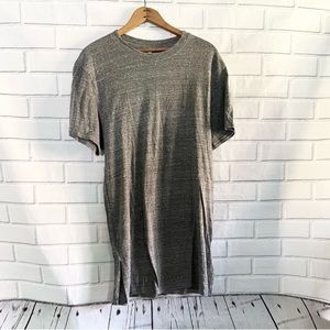 FEAR OF GOD. Essentials. Long fit gray tee. Sz S